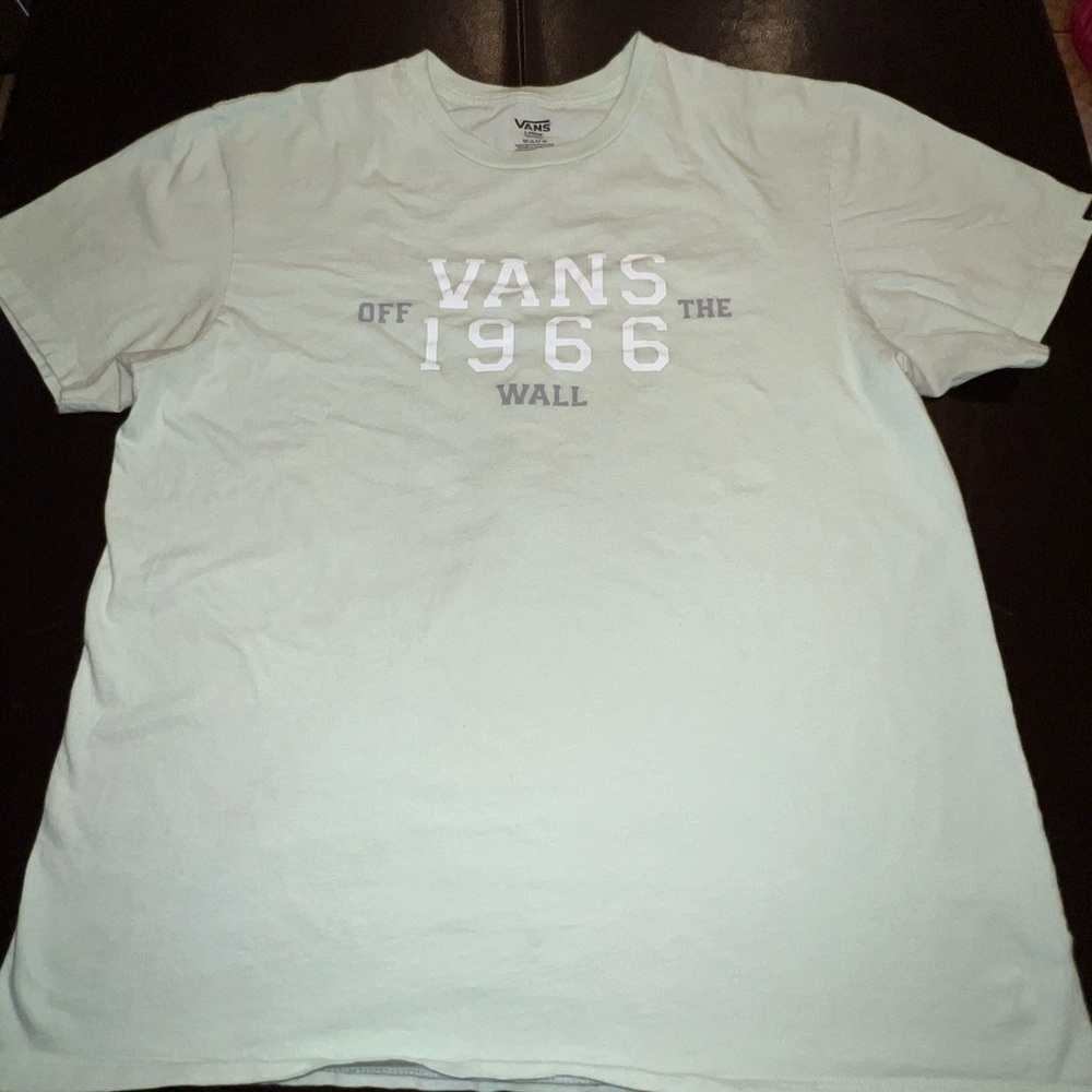 Vans - men’s 1966 Tee - Color Mint - Size Large - Pre-owned, good shape